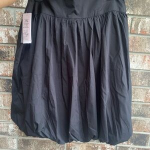 NWT Nanette Lepore Black Bubble Skirt